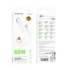 Borofone Kábel BX115 Lotto - Type C na Type C - PD 60W 3A 1 meter biela - 3. kép