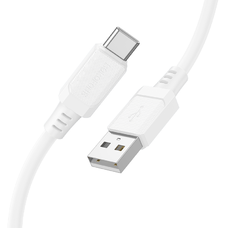 Borofone Kábel BX115 Lotto - USB to Type C - 3A 1 méter fehér