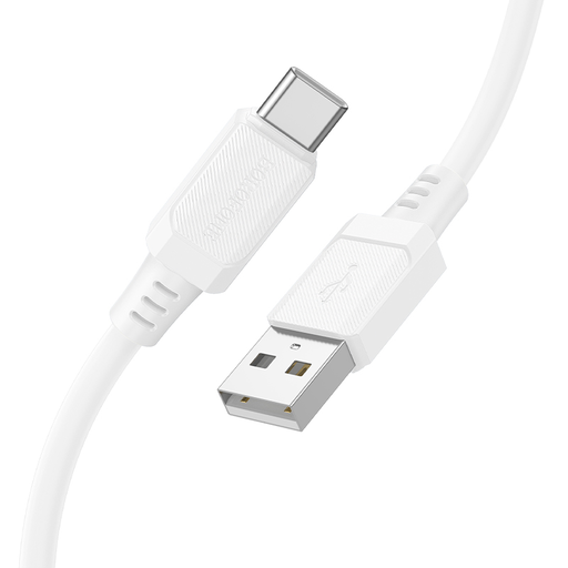 Borofone Kábel BX115 Lotto - USB to Type C - 3A 1 méter fehér