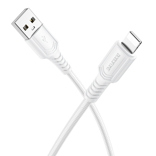 Borofone BX116 Certain kábel - USB a Lightning - 2,4A 1 méter fehér