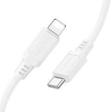 Borofone BX115 Lotto kábel - Type C - Lightning - 27W 1 méter fehér