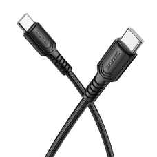Borofone Kábel BX116 Certain - Type C to Type C - PD 60W 3A 1 méter fekete