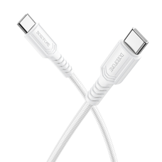 Borofone kábel BX116 Certain - Type C to Type C - PD 60W 3A 1 méter fehér