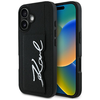  iPHONE 16 fekete KARL LAGERFELD tok (Grained PU Cardslot Metal Signature) KLHCP16SPGPVKSK thumbnail