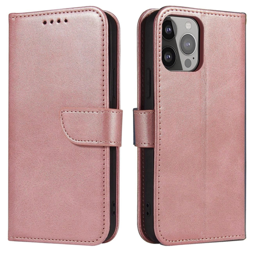 Etui Magnet tok klappal Samsung Galaxy A56 - rózsaszín tok