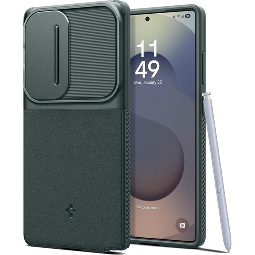 Spigen Optik Armor Galaxy S25 Ultra Méregzöld tok Spigen Optik Armor Galaxy S25 Ultra Méregzöld tok