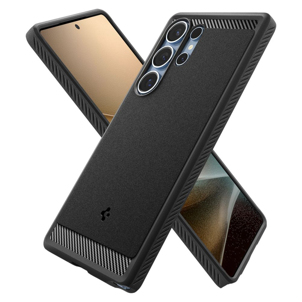  Samsung Galaxy S25 Ultra Spigen Rugged Armor Mag Magsafe Matt Fekete tok - 8