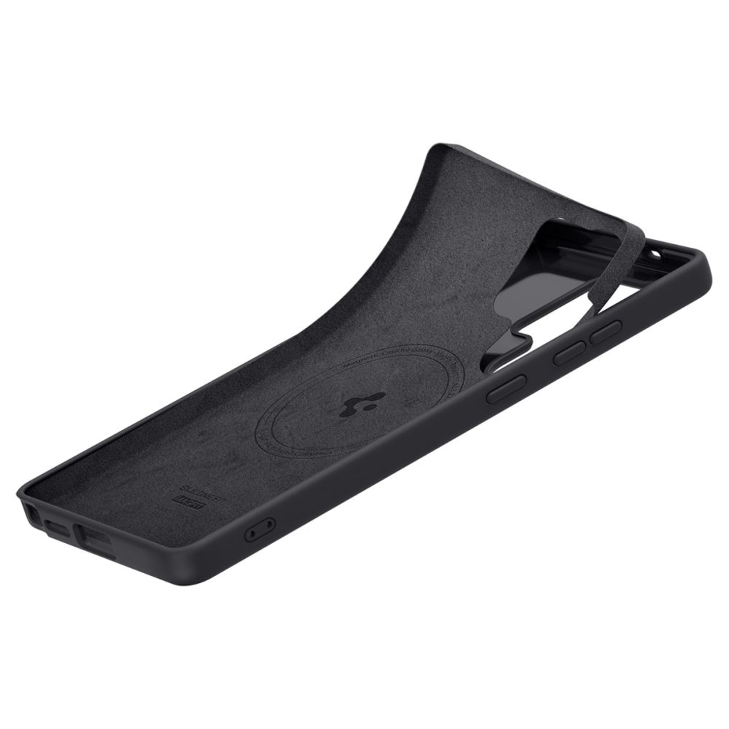  Galaxy S25 Ultra Fekete Spigen Silicone Fit Mag Magsafe tok - 12