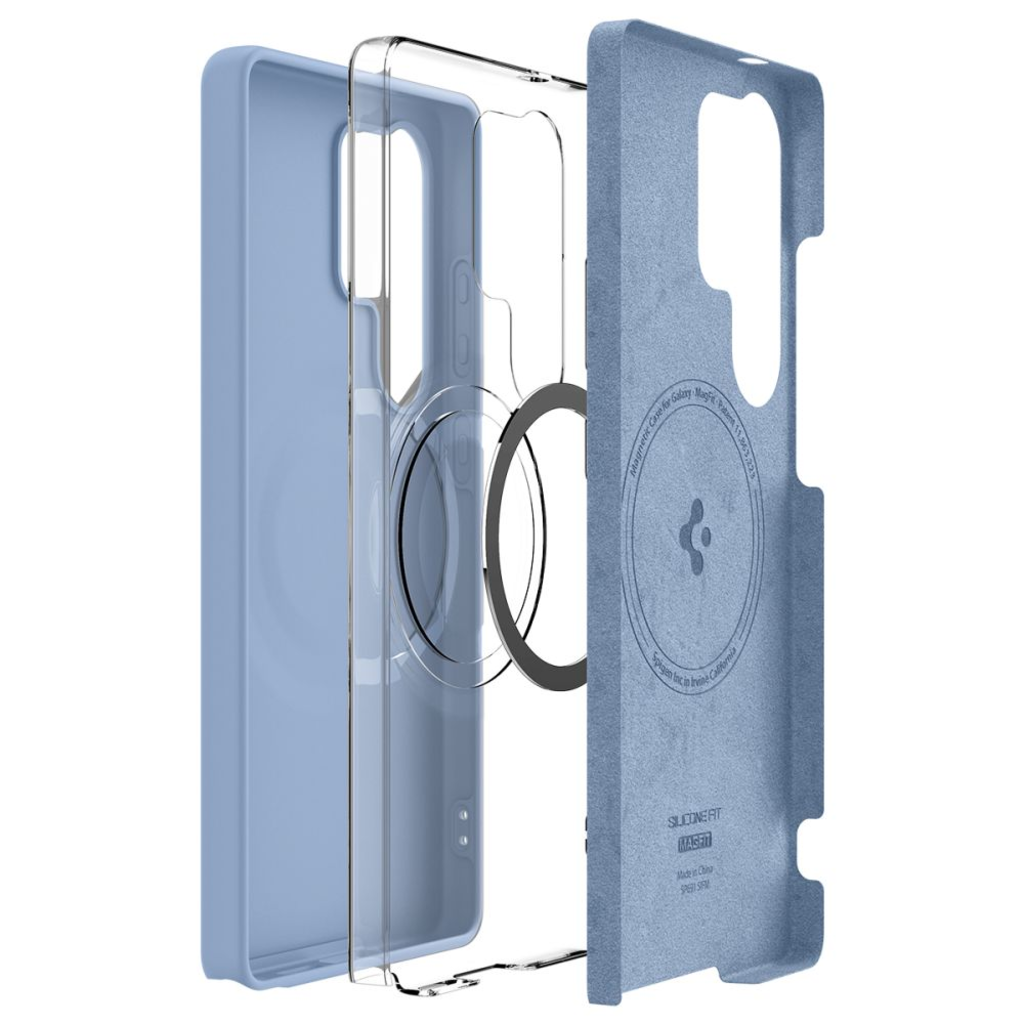 Spigen Silicone Fit Mag Magsafe Galaxy S25 Ultra Sapphire Blue - 13