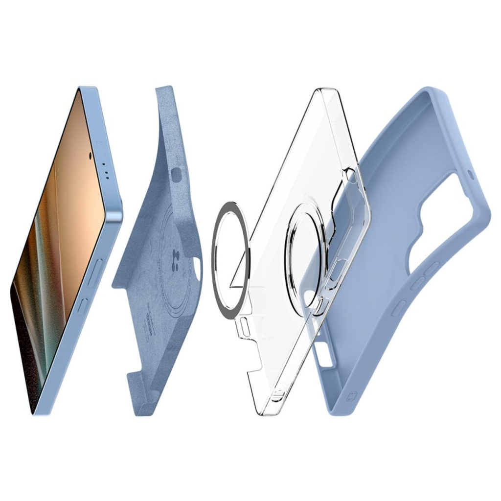 Spigen Silicone Fit Mag Magsafe Galaxy S25 Ultra Sapphire Blue - 14