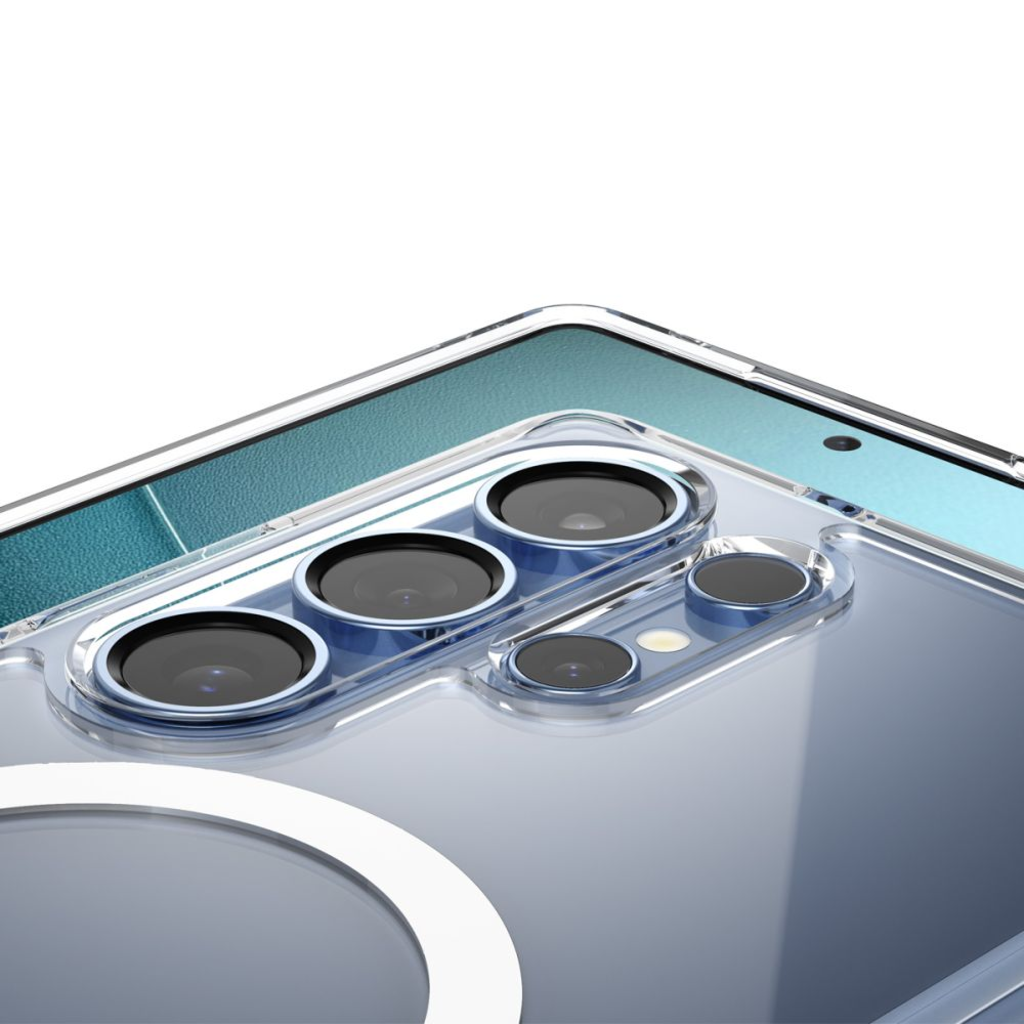  Galaxy S25 Ultra Átlátszó/Fehér Spigen Ultra Hybrid Mag Magsafe tok - 12