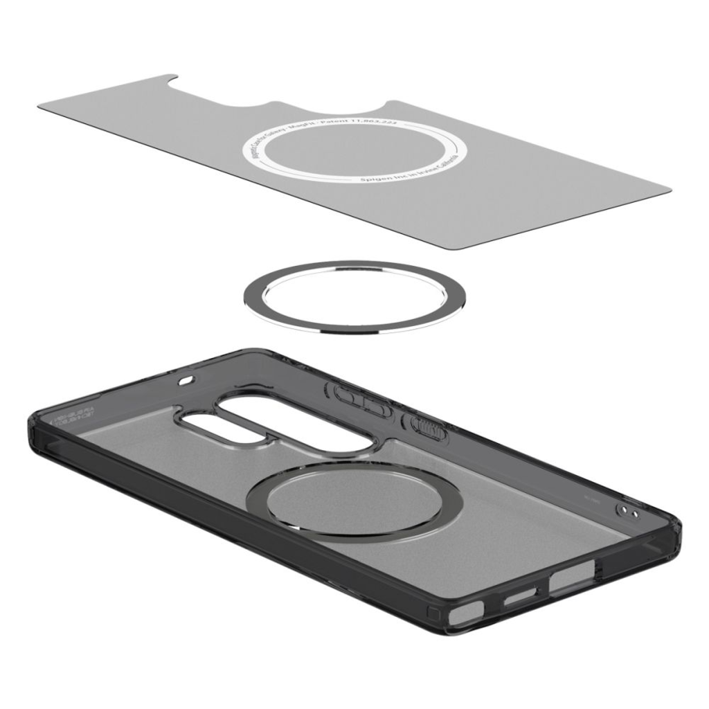  Galaxy S25 Ultra Fagyos Fekete Spigen Ultra Hybrid Mag Magsafe Tok - 8