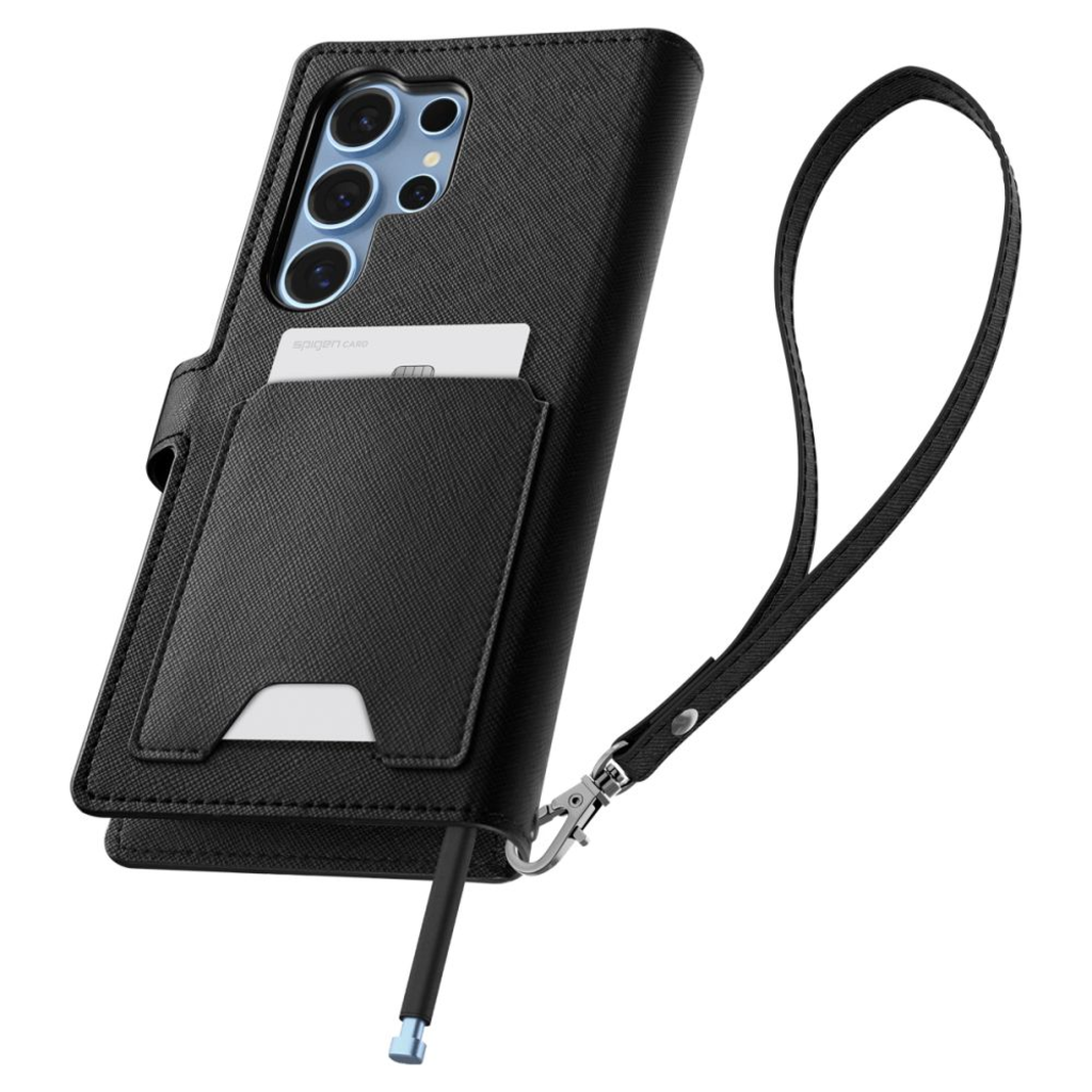  Galaxy S25 Ultra Spigen Wallet ”S” fekete tok - 10