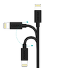 USB-ről Lightning-re kábel Choetech IP0026, MFi, 1.2m (fekete) - 3. kép