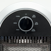 Home FK 231 álló elektromos halogén hősugárzó fűtőtest, 400W/800W/1200W, oszcillálás, IP20 védelem, fekete/ezüst - 1. kép