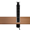 Home NVE 3/USB süllyesztett elosztó USB töltőaljzatokkal, 1,4 m, 3 földelt aljzat gyermekvédelemmel, asztalba, munkalapba építhető, süllyeszthető, max. 3680 W - 0. kép
