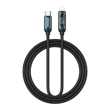 BWOO 27W Fonott USB-C - Lightning kábel, animációs fénnyel 1m