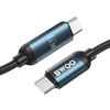 BWOO 60W Fonott USB-C - USB-C kábel, animációs fénnyel 1m - 1. kép