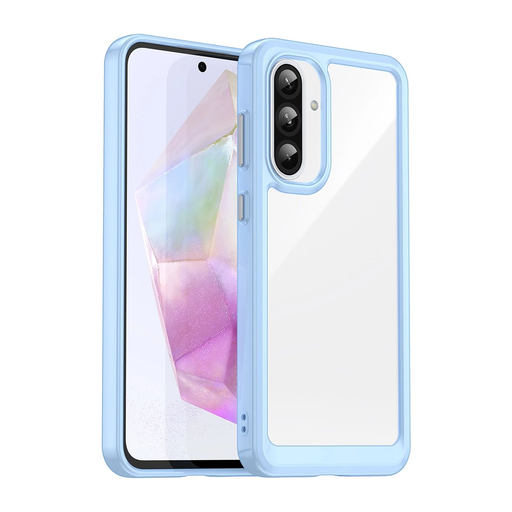 Outer Space Case tok Samsung Galaxy A26-hoz rugalmas kerettel - kék