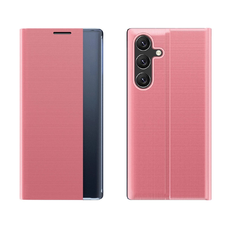  Új Alvó Tok klappal és állvány funkcióval Samsung Galaxy A36-ra - rózsaszín tok