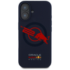 Eredeti RED BULL HC Szilikon Tok ORBR20 Logo Piros Béléssel Magsafe iPhone 16-hoz, tengerészkék tok - 1. kép