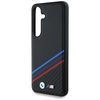 Eredeti BMW Bőrtok Tricolor Crossing Stripes MagSafe Samsung Galaxy S25 fekete tok - 4. kép