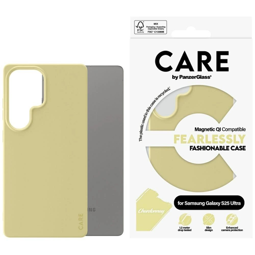 CARE by PanzerGlass Fashion QI tok Samsung Galaxy S25 Ultra - Lila