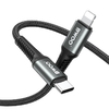 BWOO 30W Fonott USB-C - Lightning kábel, 3 m - 0. kép