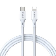 BWOO 27W USB-C – Lightning kábel, ABS ház + TPE bevonat, 2M