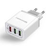 Wozinsky hálózati gyorstöltő adapter Quick Charge QC 3.0 3x USB 30W fehér (WWC-01) thumbnail