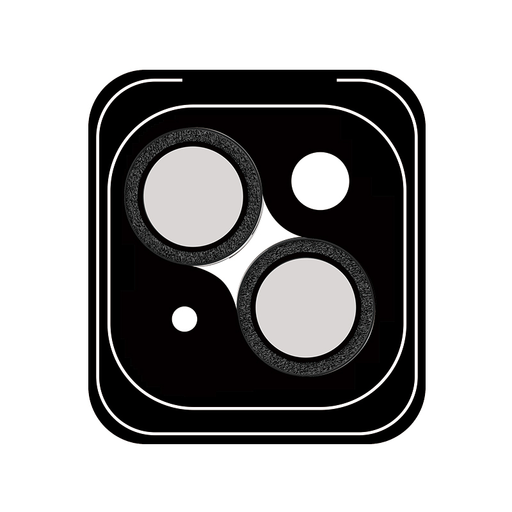 Rock edzett üveg Shiny Series Kamera lencse védőfólia iPhone 15/15 Plus-ra (2 darab lencse) fekete üvegfólia Rock edzett üveg Shiny Series Kamera lencse védőfólia iPhone 15/15 Plus-ra (2 darab lencse) fekete üvegfólia