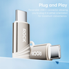 Rock Adapter L12 - Type C (női) to Lightning (férfi) - PD 30W titán - 3. kép