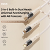 Rock kábel G20 Transparency Series fonott 5 az 1-ben - USB, Type C-ről Type C-re, Lightning, Micro USB - PD 100W 5A 1,5 méter fekete - 1. kép