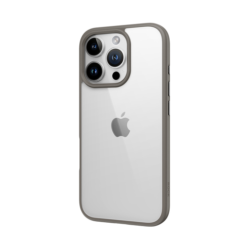 Rock Guard Series tok iPhone 16 Pro Max átlátszó-szürke Rock Guard Series tok iPhone 16 Pro Max átlátszó-szürke