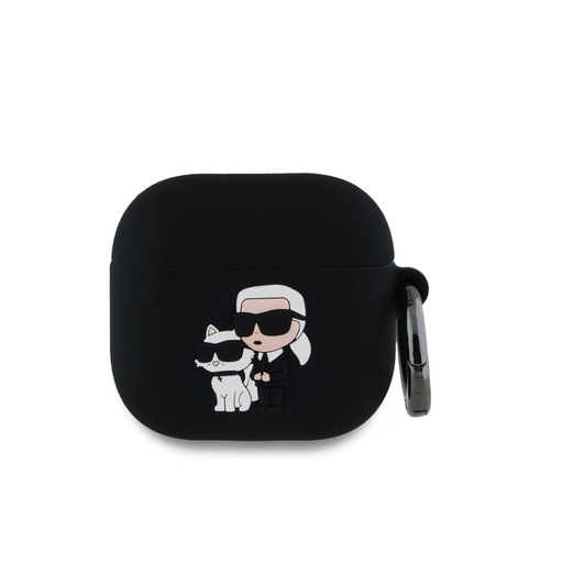 Karl Lagerfeld 3D Logo NFT Karl és Choupette Szilikon tok AirPods 4 Fekete Karl Lagerfeld 3D Logo NFT Karl és Choupette Szilikon tok AirPods 4 Fekete