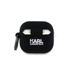 Karl Lagerfeld 3D Logo NFT Karl Head Szilikon AirPods 4 tok Fekete - 0. kép