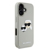 Karl Lagerfeld 3D Rubber Double Heads tok iPhone 16 Beige - 2. kép