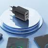 2-Port Töltő Foneng EU66 A+C Fekete - 4. kép