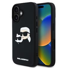 Karl Lagerfeld 3D Rubber Double Heads iPhone 16 tok