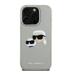 Karl Lagerfeld 3D Rubber Double Heads tok iPhone 16 Pro Max-hoz Bézs - 1. kép