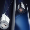 Fali töltő, Essager, ECTCA-LYB01-Z, GaN, USB-A, USB-C, 33W (fekete) - 0. kép