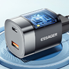 Fali töltő, Essager, ECTCA-LYB01-Z, GaN, USB-A, USB-C, 33W (fekete) - 3. kép