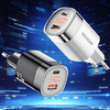 Fali töltő, Essager, ECTCA-LYB01-Z, GaN, USB-A, USB-C, 33W (fekete) - 4. kép