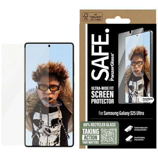 SAFE by PanzerGlass Ultra-Wide Fit edzett üvegfólia Samsung Galaxy S25 Ultra készülékhez SAFE by PanzerGlass Ultra-Wide Fit edzett üvegfólia Samsung Galaxy S25 Ultra készülékhez
