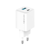 Forever TC-08-45AC GaN PD QC töltő 1x USB-C 1x USB 45W fehér - 0. kép