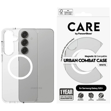 CARE by PanzerGlass Flagship Urban Combat White QI tok Samsung Galaxy S25+ - Átlátszó