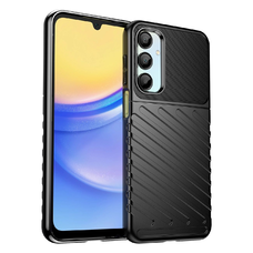 Thunder Case Samsung Galaxy A56/A36 szilikon páncél tok - fekete tok