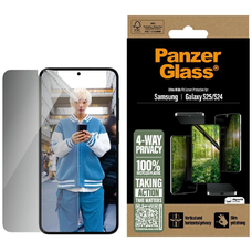 PanzerGlass Eco Matrix Ultra-Wide Fit Privacy Glass Samsung Galaxy S25 üvegfólia