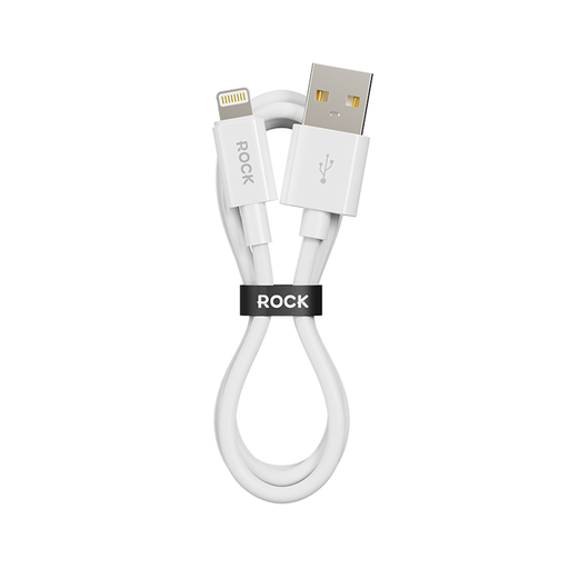 Rock Kábel P8 Alap Széria - USB-ről Lightning-re - 12W 2,4A 1 méter fehér