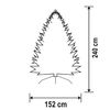 Home KMF 4/240 műfenyő, 240 cm magasság, 152 cm átmérő - 1. kép